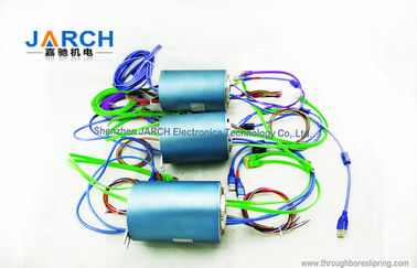 2 ~ 24 Sirkuit Sinyal USB Ethernet slip ring Anti - jamming Aluminium Paduan