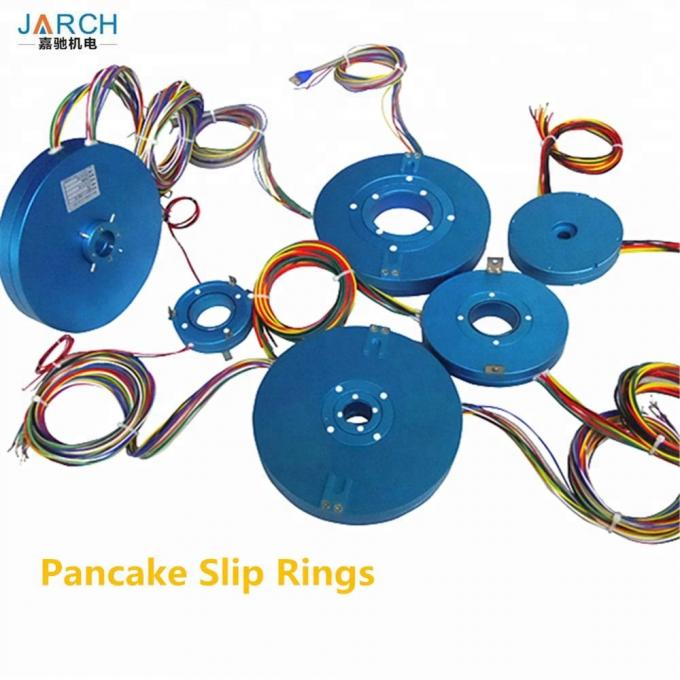 alternator listrik pancake slip ring motor konektor, moflon putar listrik melalui bore slip cincin perakitan