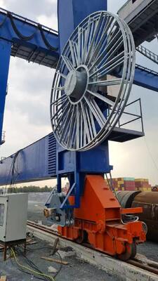 Motor-driven Reels Retractable Hose Reel 250A Kabel Reel Drum Untuk aplikasi yang lebih tinggi dari 100 kW