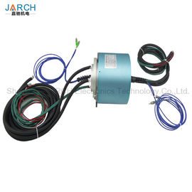 2 Saluran Rotary Slip Ring Fiber Optik Bersama Untuk Encoder Servo Motor Signal Line