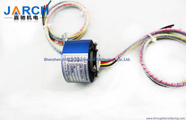 12.7mm Kinerja Stabil Melalui Bore Selipkan Ring, 500RPM 12A Rotary Connector