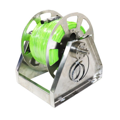 Slip Ring Fiber Optik Hand Crank Cable Reel 200mts Hand Crank Water Hose Reel